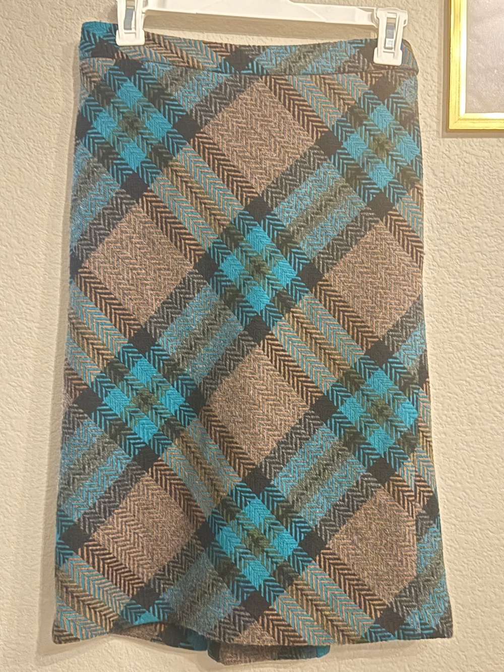 L.A.M.B by Gwen Stefani 100% Lambwool A-line Plaid Skirt- Size 2